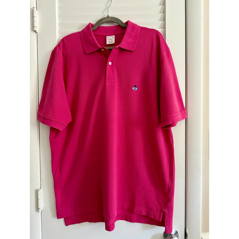 Brooks Brothers Pink Polo Shirt Size L